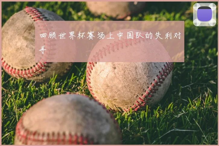 回顾世界杯赛场上中国队的失利对手